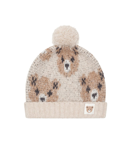 Huxbaby Ecru Huxbear Knit Beanie