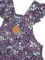 Huxbaby Midnight Flower Garden Frill Overall