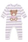 Huxbaby College Hux Orchid Stripe Romper