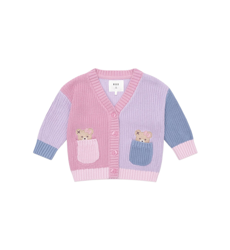 Huxbaby Peeping Pocket Girl Cardi