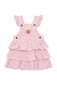 Huxbaby Blush Cord Tiered Overall Dress