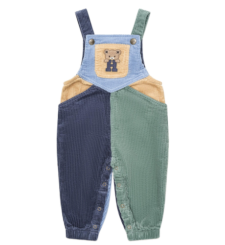 Huxbaby Midnight Colour Block Overalls