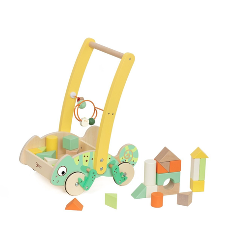 Classic World Chameleon Baby Walker With Blocks
