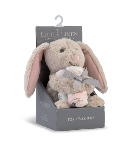 TLLC Plush Toy & Washers 3pk - Harvest Bunny
