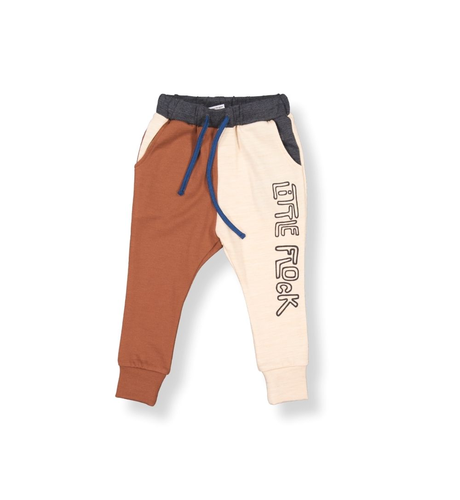 LFOH Atlas Merino Trackies - Wheat Marle Block