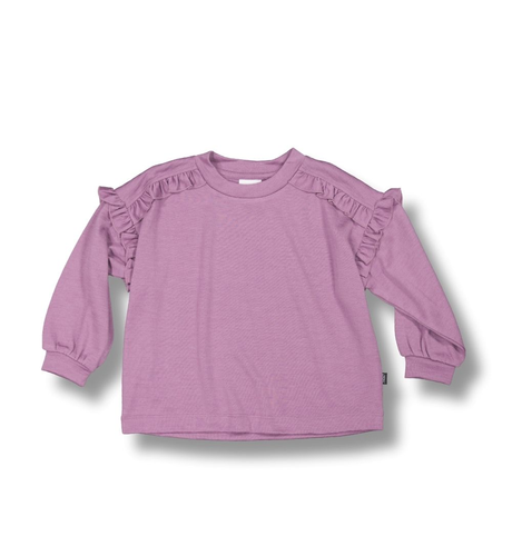 LFOH Eden Frill Merino Top - Mauve