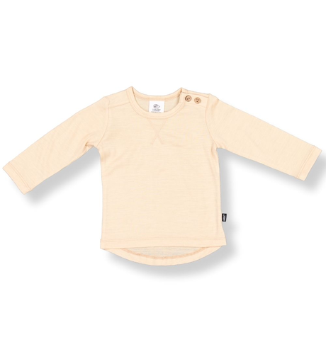 LFOH Wyatt Longsleeve Merino Tee - Wheat Marle