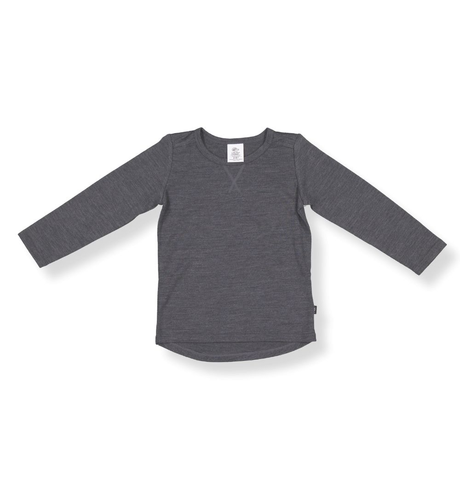 LFOH Wyatt Longsleeve Merino Tee - Iron Marle