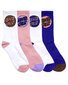 Santa Cruz Other Dot Crew Sock 4Pk (Womns 6-10) - White/Pink/Cobalt