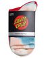 Santa Cruz Moon Dot Outline Mid Sock 2Pk (Yth 2-8) - Turquoise Tdye/Rose