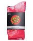 Santa Cruz Free Spirit Stack Crew Sock 2Pk (Yth 2-8) - Pink Coral/Iris Tdye