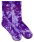 Santa Cruz Free Spirit Stack Crew Sock 2Pk (Yth 2-8) - Pink Coral/Iris Tdye