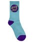 Santa Cruz Other Dot Crew Sock 4Pk (Yth 2-8) - Rose /Wht/Turq