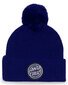 Santa Cruz Triple Stroke Bobble Beanie - Dark Blue