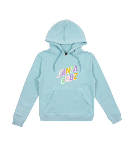 Santa Cruz Spirit Stack Strip Front Hoodie - Turquoise