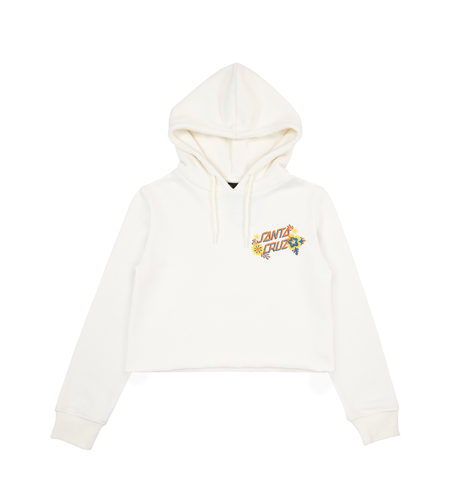 Santa Cruz Free Spirit Floral Chest Hoodie - Cream