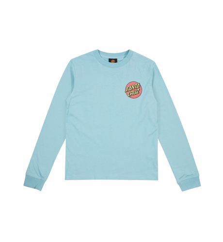 Santa Cruz Sprinkle Dot L/S Tee - Turquoise