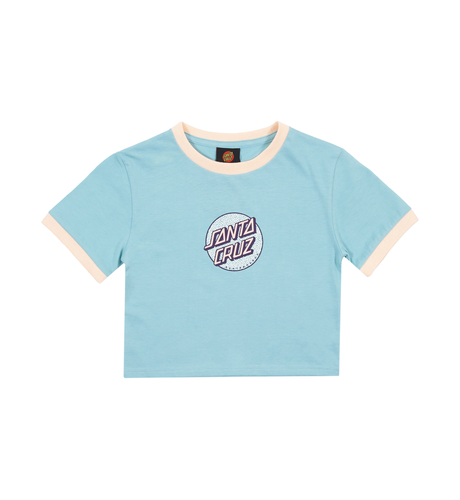 Santa Cruz Sprinkle Dot Front S/S Baby Tee - Turquoise
