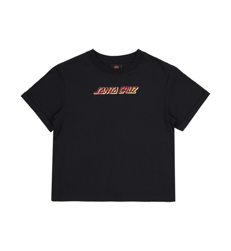 Santa Cruz Seeing Moon Dot Strip S/S Tee - Black