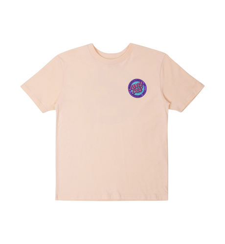 Santa Cruz Mfg Retro Dot Reverse S/S Tee - Pink Coral