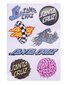 Santa Cruz Multi Logo Sticker Sheet - Multi