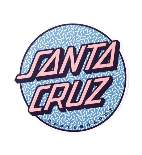 Santa Cruz Sprinkle Dot Sticker - Turquoise