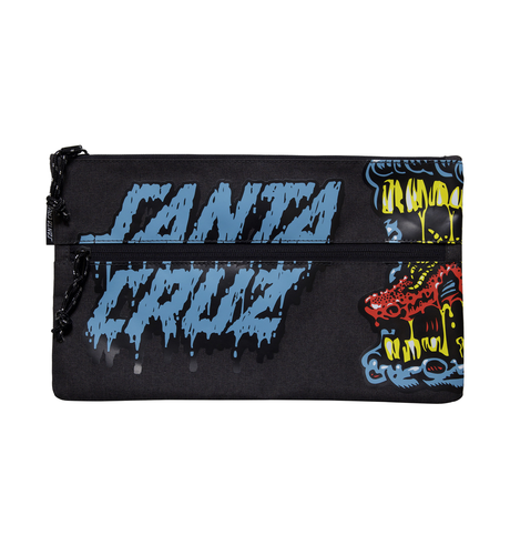 Santa Cruz Decayed Hand Mouth Pencil Case - Dark Grey Marle
