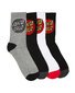 Santa Cruz Classic Dot Crew Sock 4 Pk (Yth 2-8) - Multi