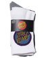 Santa Cruz Bold Shadow Dot Crew Sock 4 Pk (Yth 2-8) - Blk/Wht/Gmarle