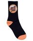 Santa Cruz Bold Shadow Dot Crew Sock 4 Pk (Yth 2-8) - Blk/Wht/Gmarle