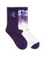 Santa Cruz Screaming Hand Crew Sock 2 Pk (Yth 2-8) - Cream Tie Dye/Purple