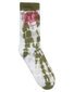 Santa Cruz Opus Dot Crew Sock 2 Pk (Yth 2-8) - Moss/Dk Blue Tdye