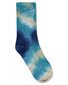 Santa Cruz Opus Dot Crew Sock 2 Pk (Yth 2-8) - Moss/Dk Blue Tdye