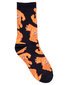 Santa Cruz Crowded Hand Crew Sock 2 Pk (Yth 2-8) - Dark Grey Marle/Blk