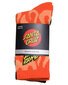 Santa Cruz Flaming Stack Crew Sock 2 Pk (Yth 2-8) - Orange Flame/Blk Chk