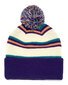 Santa Cruz Classic Dot Patch Bobble Beanie - Cream Stripe