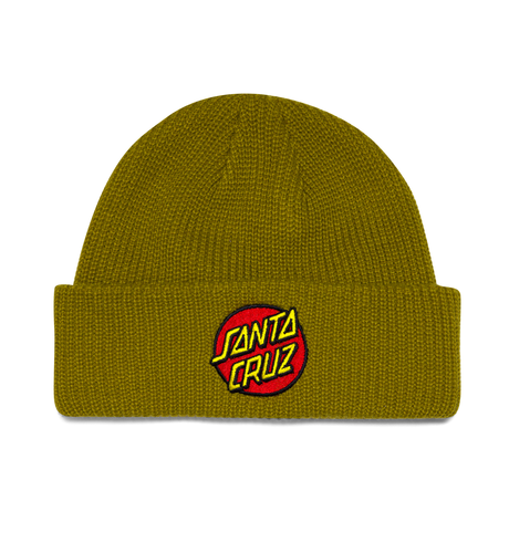 Santa Cruz Classic Dot Patch Beanie - Moss
