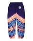 Santa Cruz Check Waste Dot Track Pants - Blue Tie Dye
