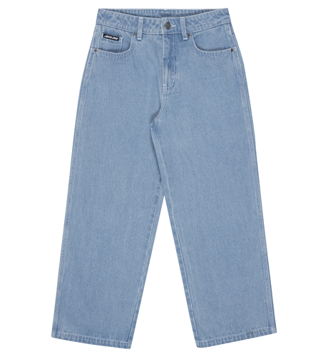 Santa Cruz Yelling Stack Baggy Denim Jeans - Mid Blue