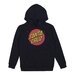 Santa Cruz Classic Dot Front Hoodie - Black