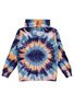 Santa Cruz Check Waste Dot Hoodie - Navy Tie Dye