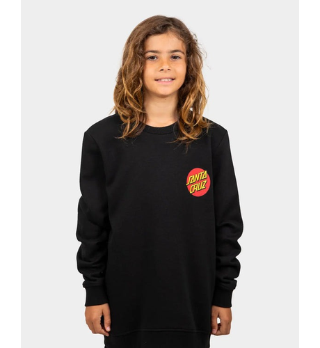 Santa Cruz Classic Dot Chest Sweater - Black
