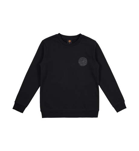 Santa Cruz Check Waste Dot Mono Reflect Sweater - Black