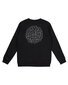 Santa Cruz Check Waste Dot Mono Reflect Sweater - Black