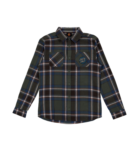 Santa Cruz Shred L/S Shirt - Moss
