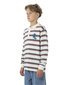 Santa Cruz Horizon L/S Polo Tee - Cream Stripe