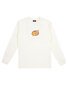 Santa Cruz Goal Flame Check L/S Tee - Cream
