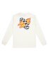 Santa Cruz Goal Flame Check L/S Tee - Cream