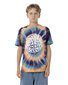 Santa Cruz Check Waste Dot S/S Tee - Navy Tie Dye