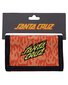 Santa Cruz Flaming Stack Velcro Wallet - Orange